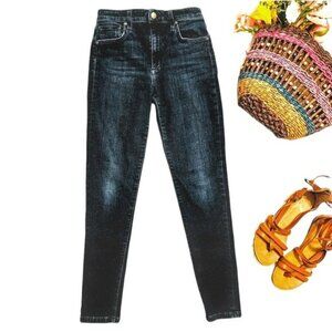 Joe's Jeans Women's Size 28 W28 High Rise Curvy Skinny Ankle Dark Blue Denim